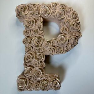 New Pink Gold Rose Enchanted P Monogram